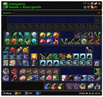 Аддон ArkInventory [Classic 1.13] - Wow-Turtle.com
